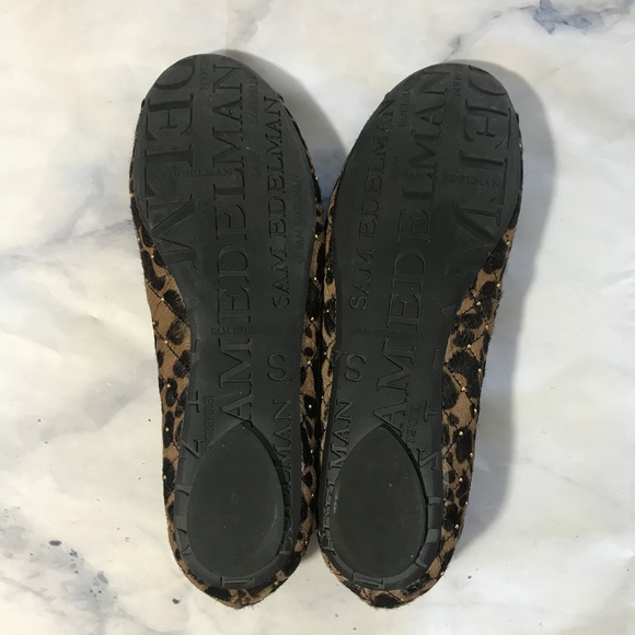 Sam Edelman Calypso Leopard Print Bow Ballet Flats - Picture 6 of 6